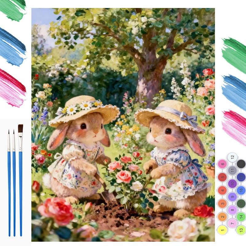 Art Craft Rabbit - 성인 초보자를 위한 숫자로 그리는 그림