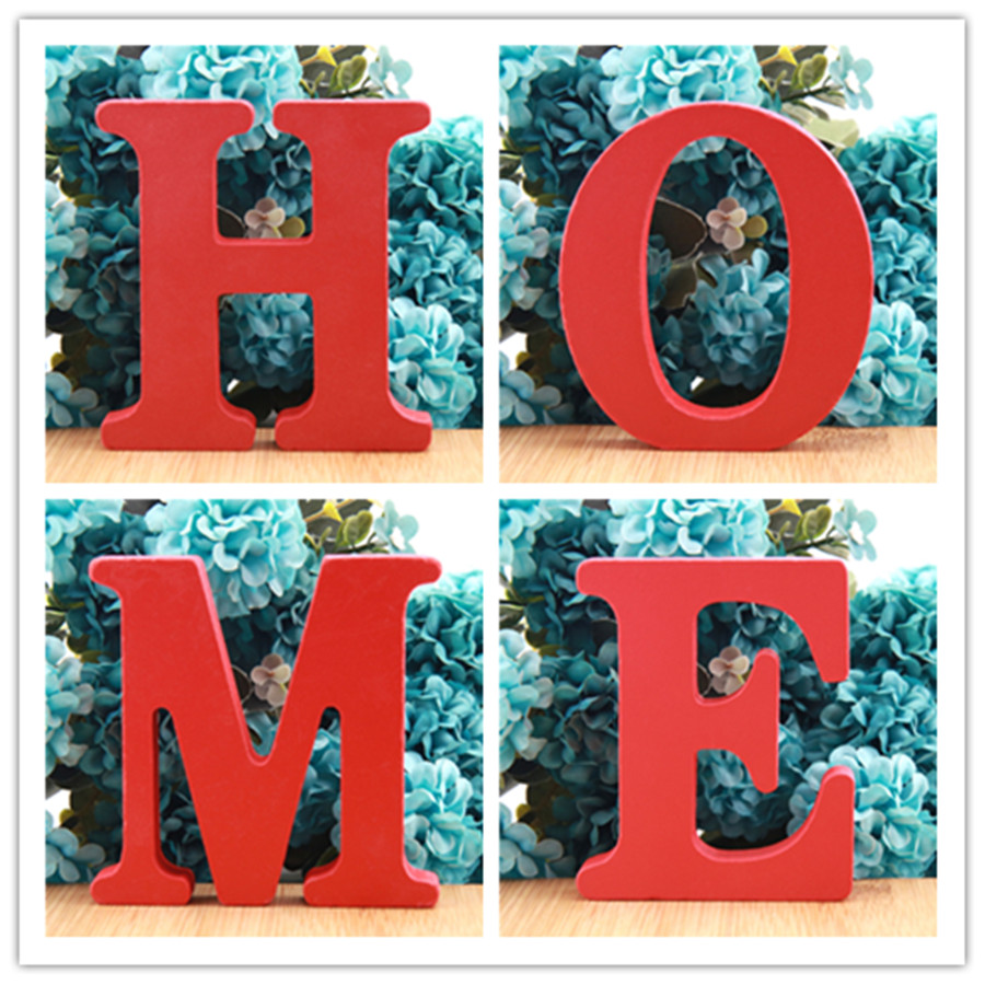 Art Craft Letter A - 1pc 10CMX10CM 레드 아트 공예 무료