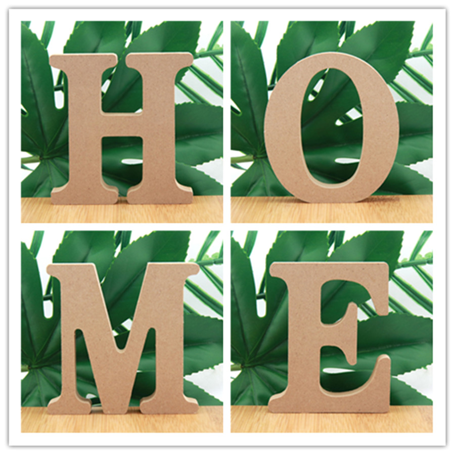 Art Craft Letter A - 1pc 10cm 나무 색 나무 문자