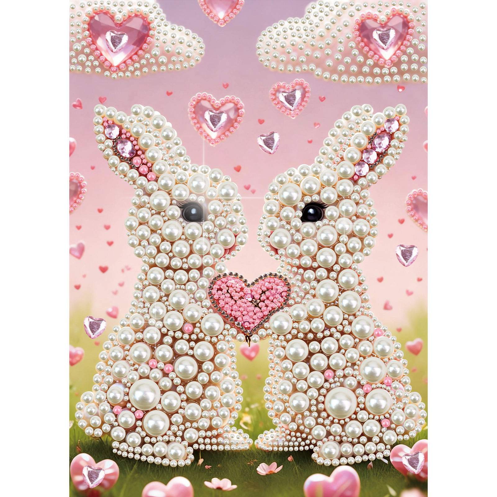 Art Craft Rabbit - DIY 진주 다이아몬드 아트 페인팅 키트