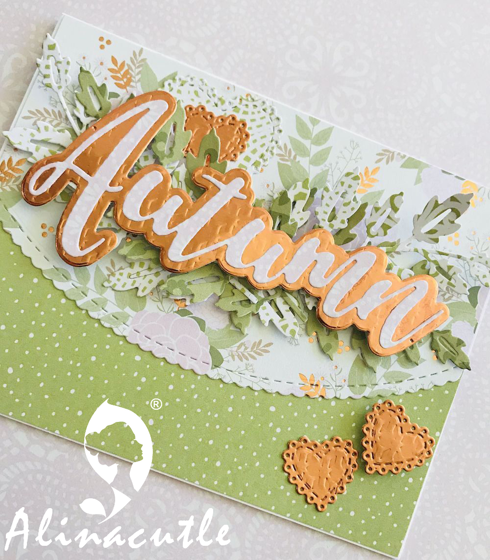 Art And Craft Autumn - 금속 절단 다이 컷 AlinaCraft 그림자