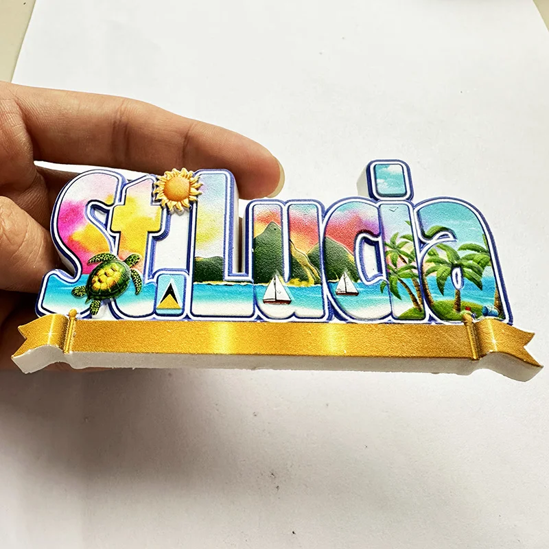 Art Craft Letter A - 세인트 루시아 웨스트 인디스, 해변 3D