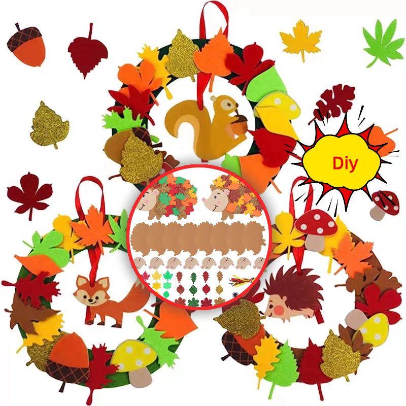 Art And Craft Autumn - 가을 창의적인 DIY 리스 공예 세트