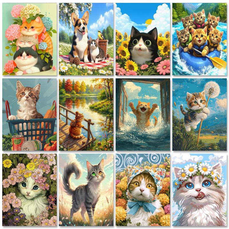 Art Craft Number - GATYZTORY 숫자로 그리는 고양이 그림 초보자를