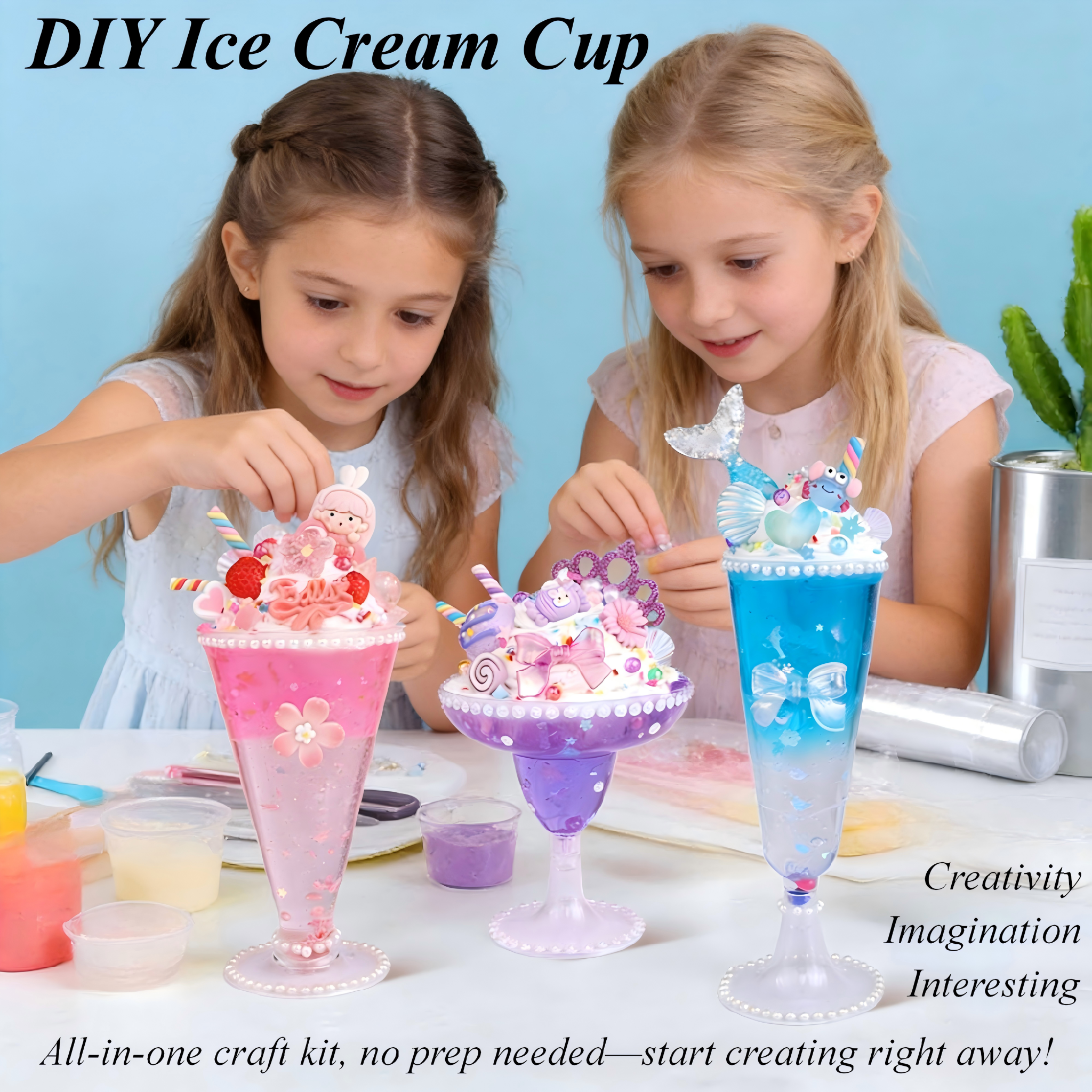 Art Craft Cup - DIY 크림 글루 아이스크림 컵 키트