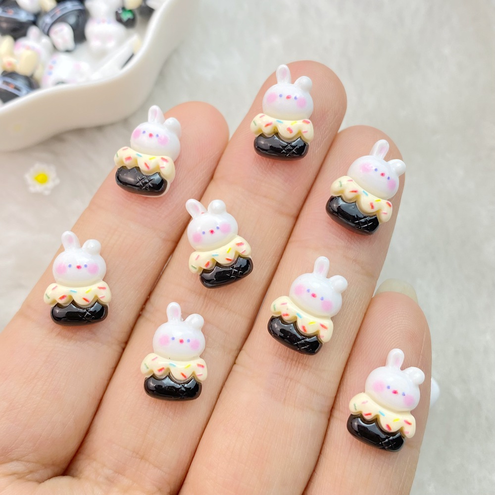 혼합 네일 아트 송진 만화 화이트 래빗 시리즈, 디자이 - Art Craft Rabbit 리뷰 및 가격