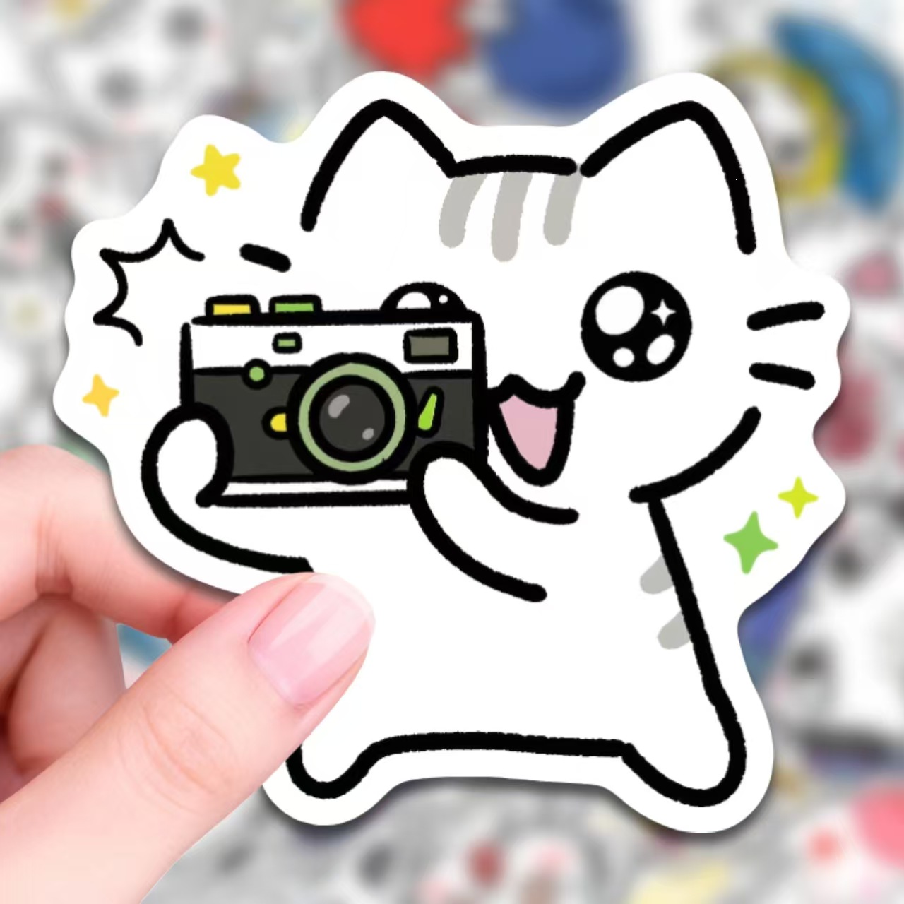 50개의 귀엽고 재미있는 라인 아트 고양이 스티커, 스 - Art Craft Cup 리뷰 및 가격