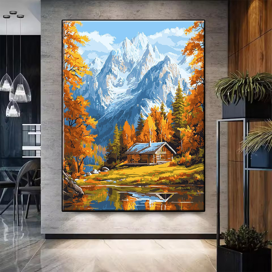 5D 다이아몬드 페인팅 키트 새로운 가을 나무 산 목조 - Art And Craft Autumn 리뷰 및 가격