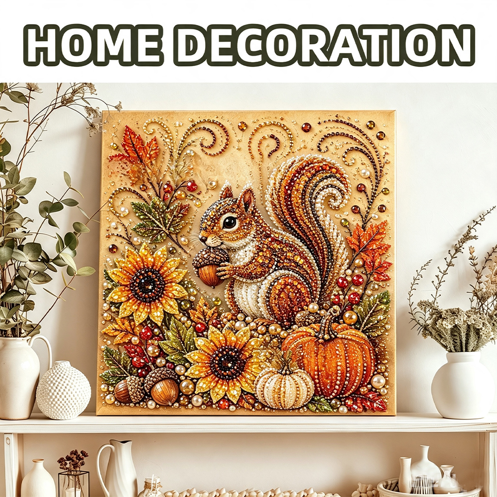 가을 수확 진주 그림 DIY 키트, 가을 호박 동물 캔 - Art And Craft Autumn 리뷰 및 가격