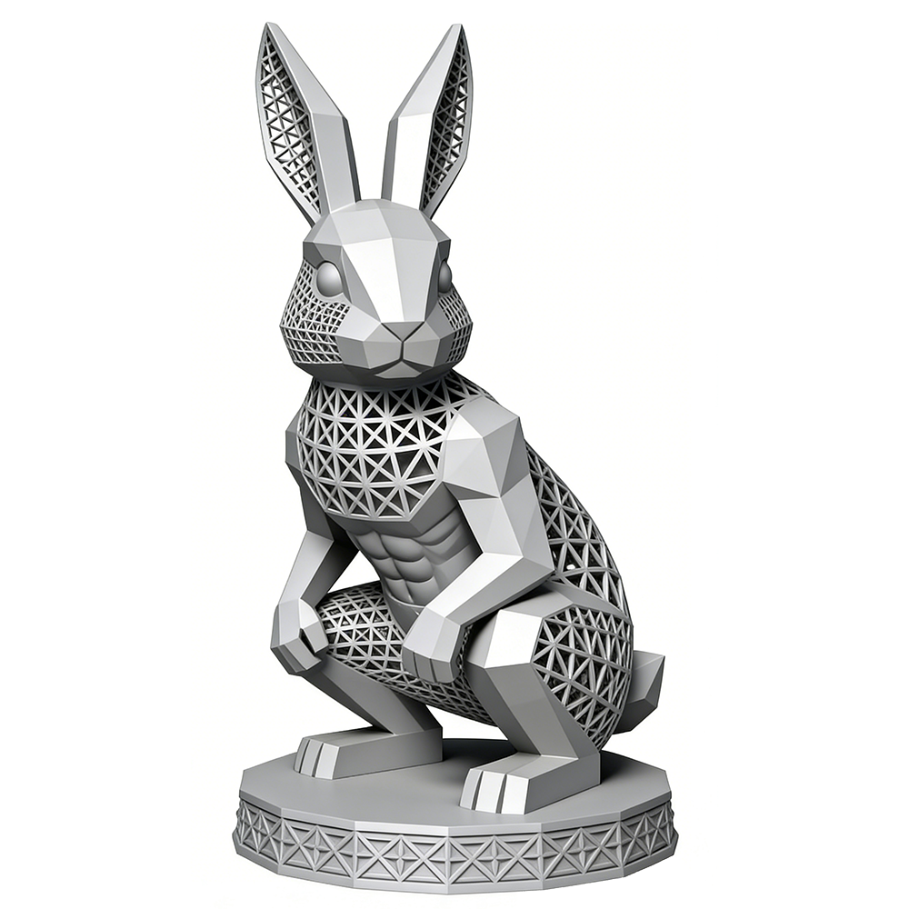 맞춤형 SLM 금속 3D 프린팅 서비스, 정교한 동물  - Art Craft Rabbit 리뷰 및 가격