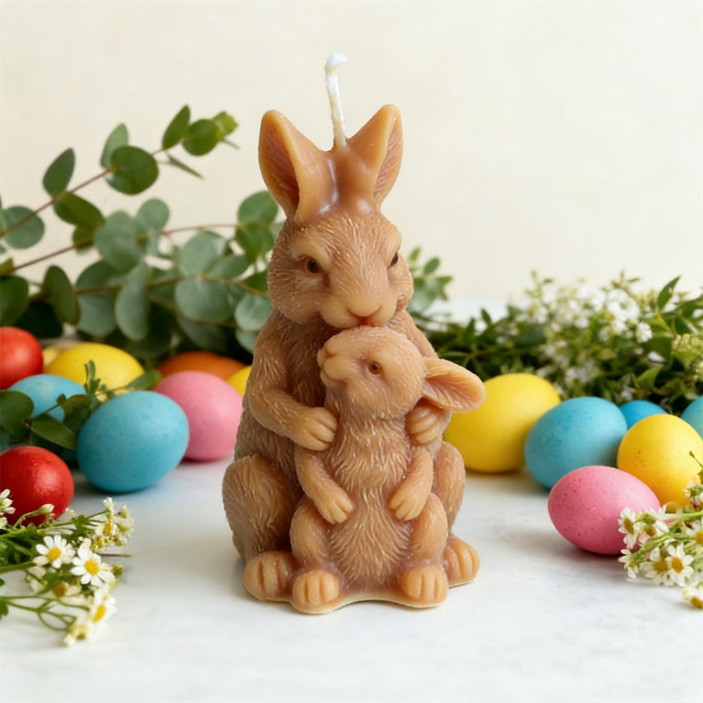 토끼 가족 실리콘 캔들 몰드 3D 엄마 아기 토끼 캔들 - Art Craft Rabbit 리뷰 및 가격