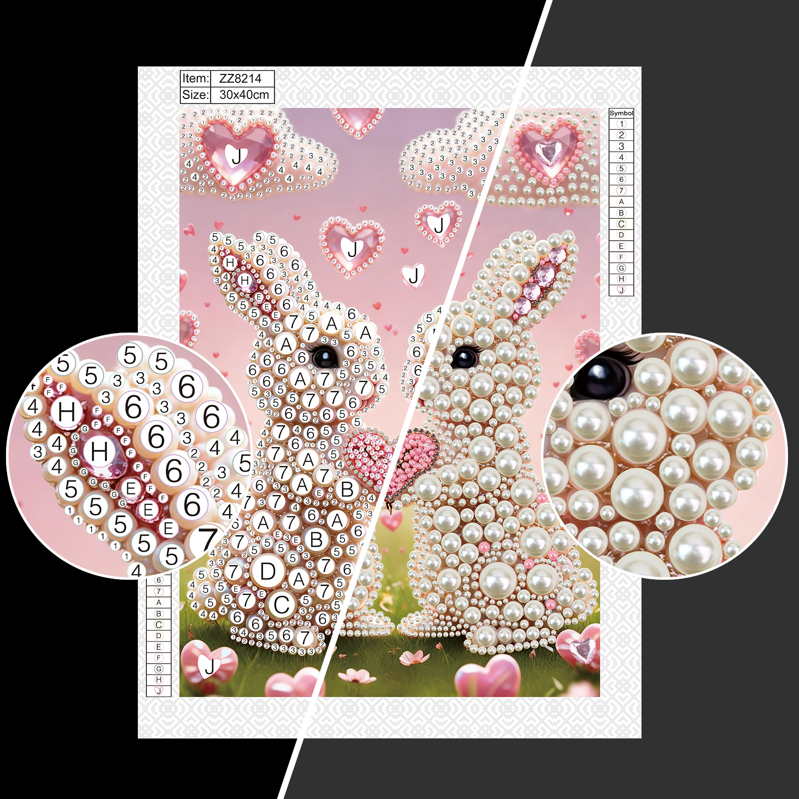 DIY 진주 다이아몬드 아트 페인팅 키트 (성인 초보자 - Art Craft Rabbit 리뷰 및 가격