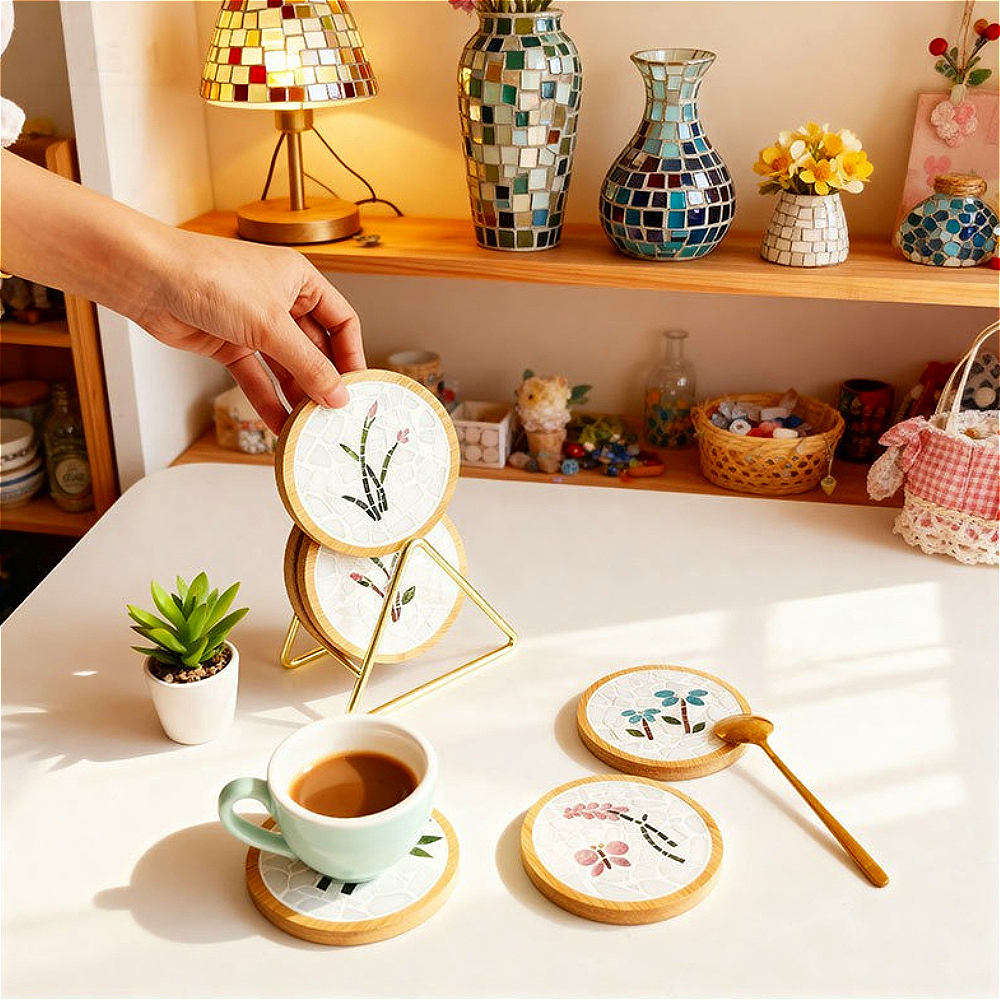 DIY 모자이크 컵받침 재료 키트, 창의적인 수제 내열 - Art Craft Cup 리뷰 및 가격
