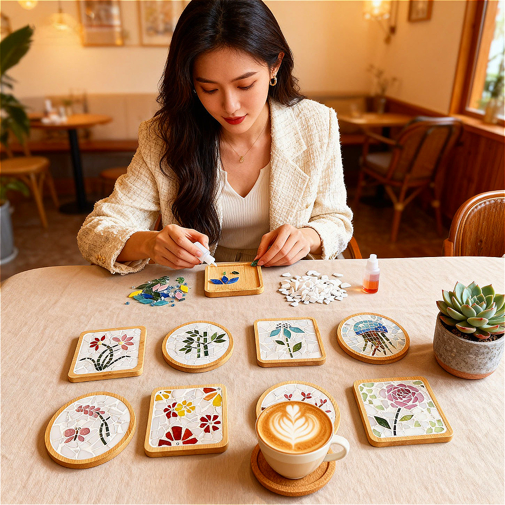 DIY 모자이크 컵받침 재료 키트, 창의적인 수제 내열 - Art Craft Cup 리뷰 및 가격