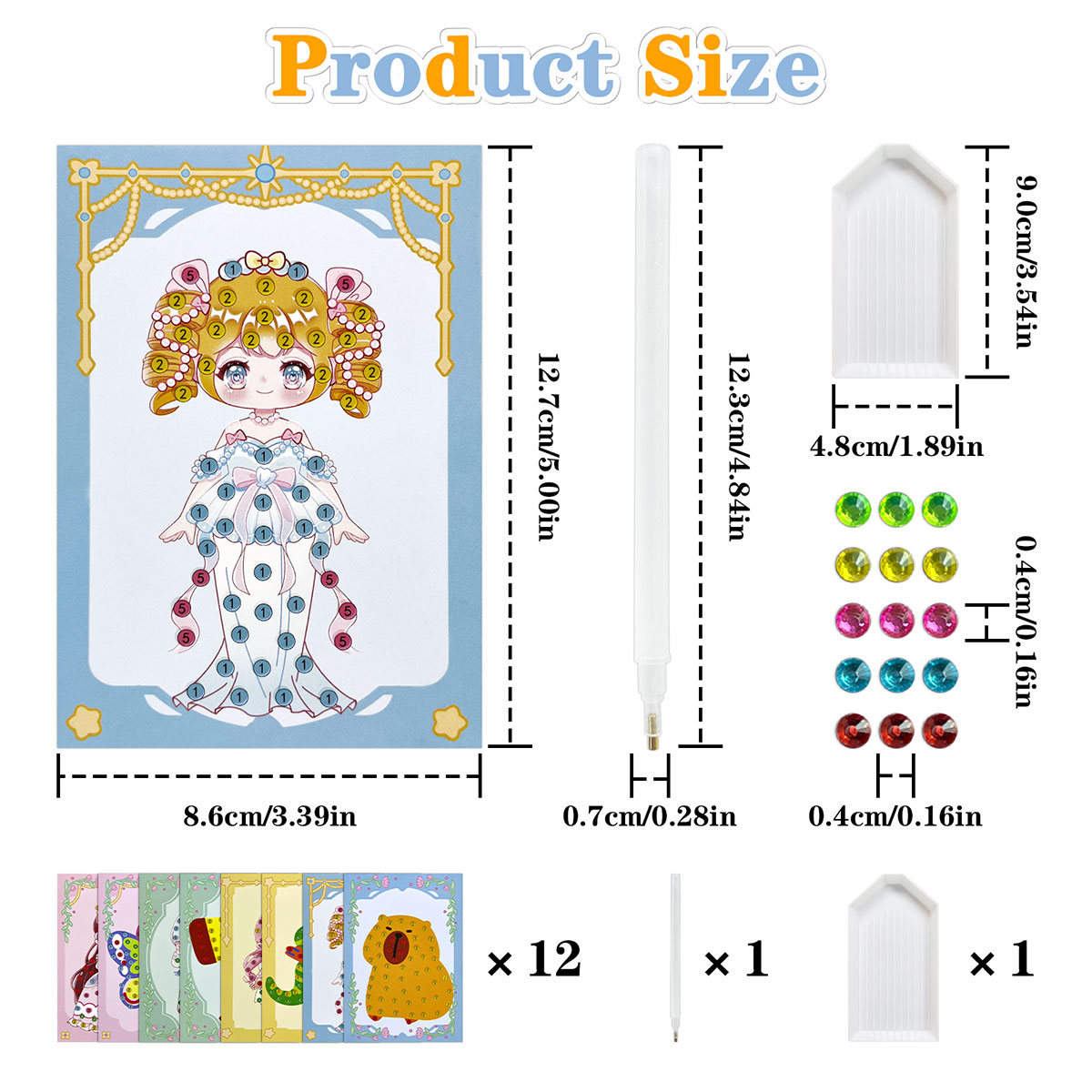 16종 보석 키트 DIY 미술 공예 세트, 간편하고 재 - Art Craft Number 리뷰 및 가격