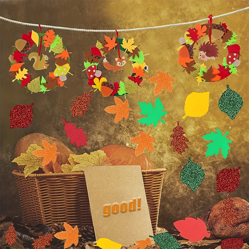 가을 창의적인 DIY 리스 공예 세트 여우 고슴도치 펠 - Art And Craft Autumn 리뷰 및 가격