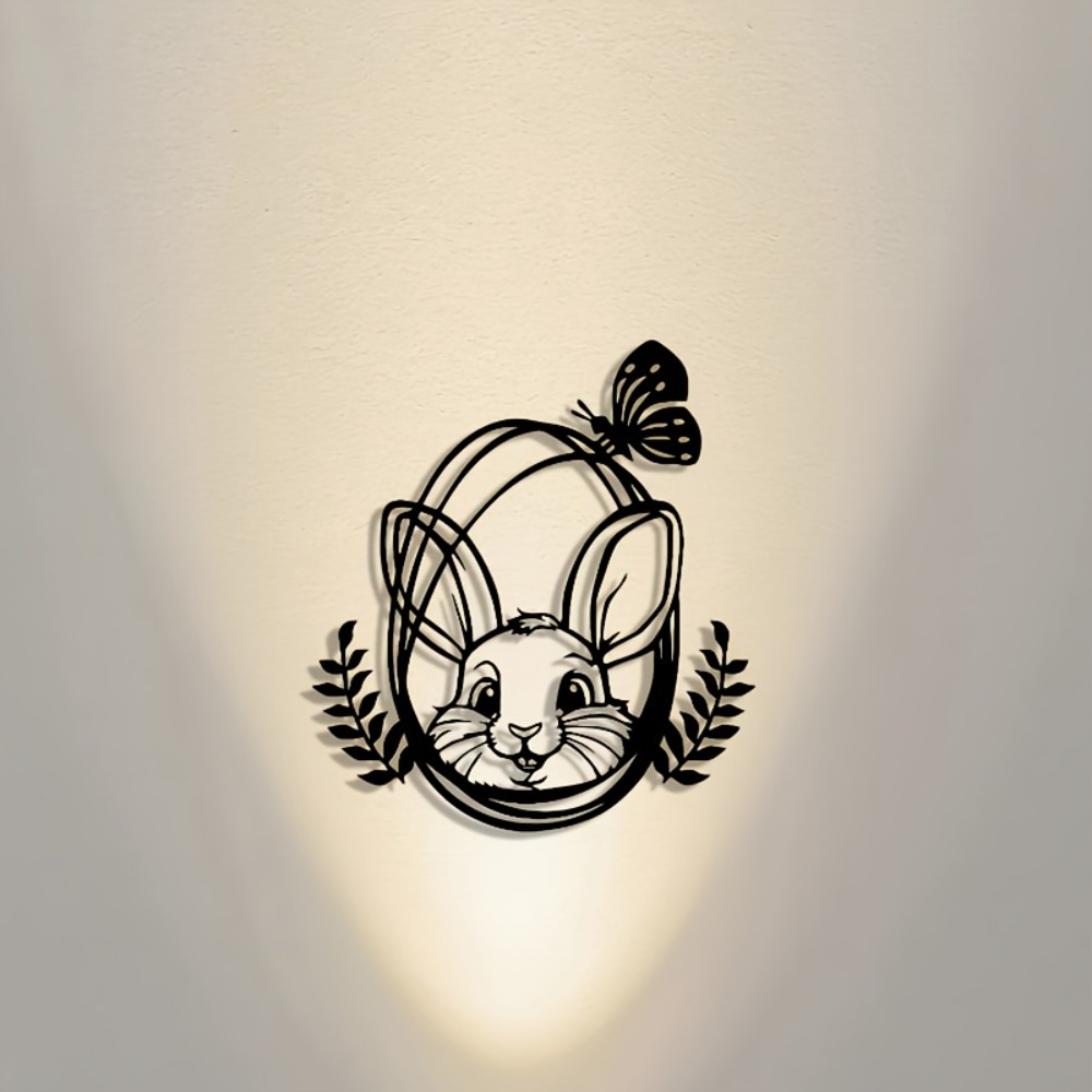 CIFBUY 금속 벽 예술 보헤미안 토끼 조각품, 거실 - Art Craft Rabbit 리뷰 및 가격