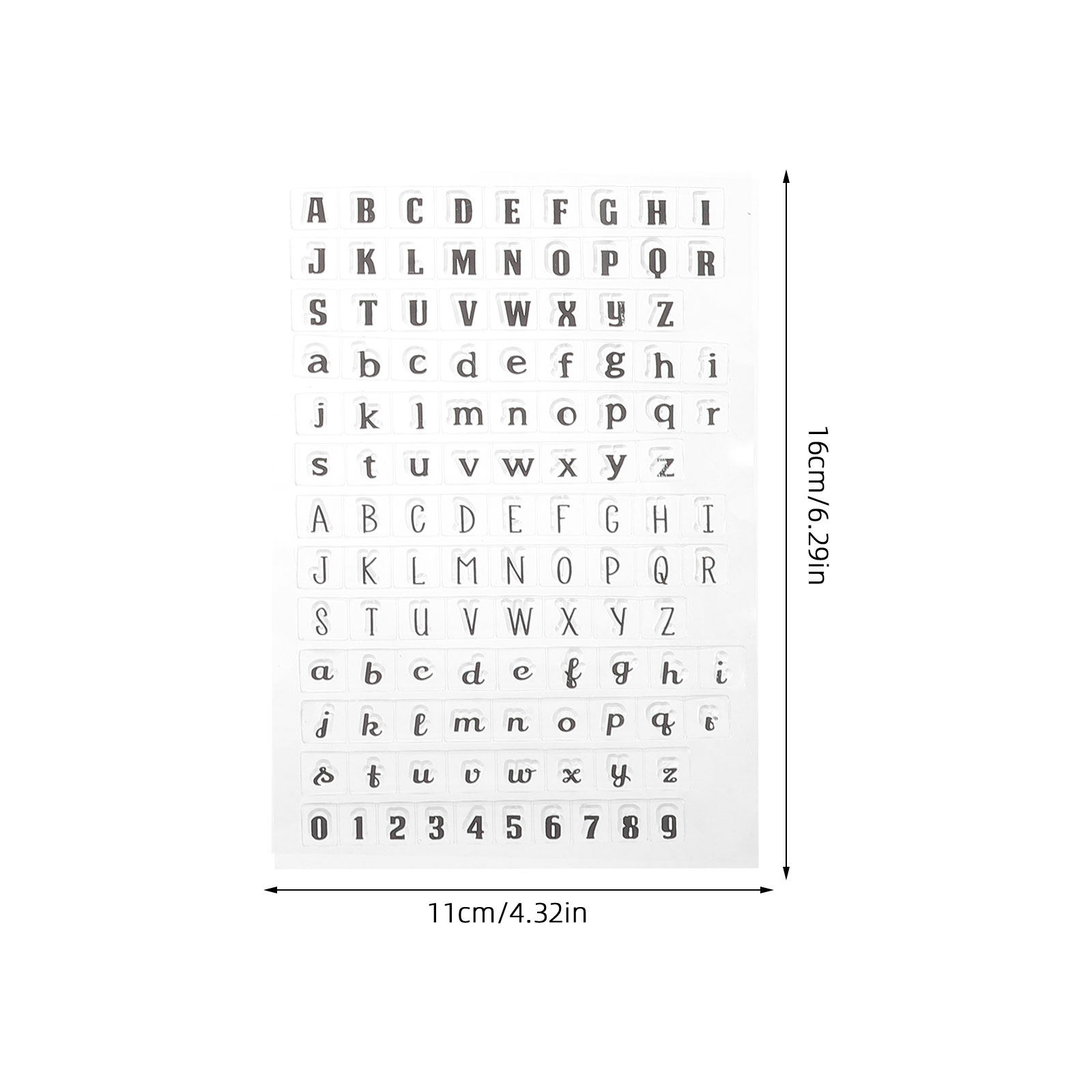 4Pcs 투명 실리콘 공예 스탬프 저널링 카드 제작을  - Art Craft Letter A 리뷰 및 가격
