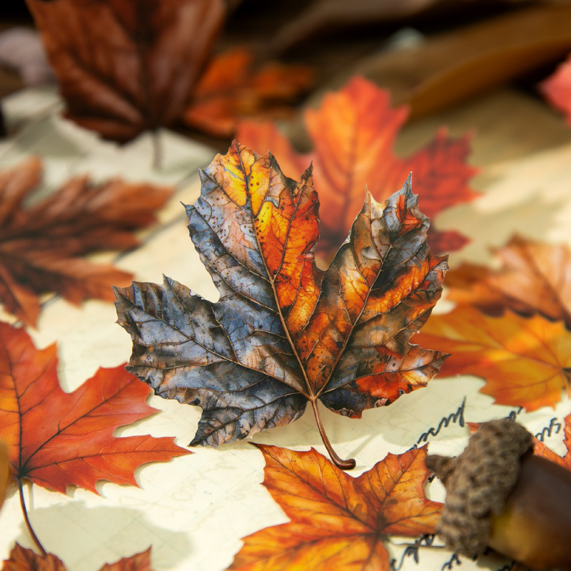 저널 GO 20개입 황금 가을 낙엽 풍경 스티커 카드  - Art And Craft Autumn 리뷰 및 가격