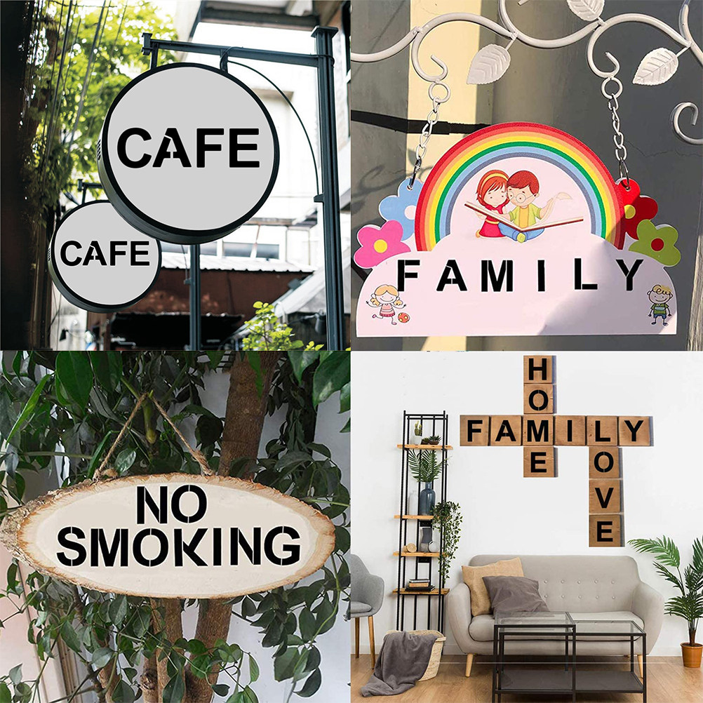 36Pcs 알파벳 숫자 페인팅 스텐실 DIY 아트 공예 - Art Craft Letter A 리뷰 및 가격