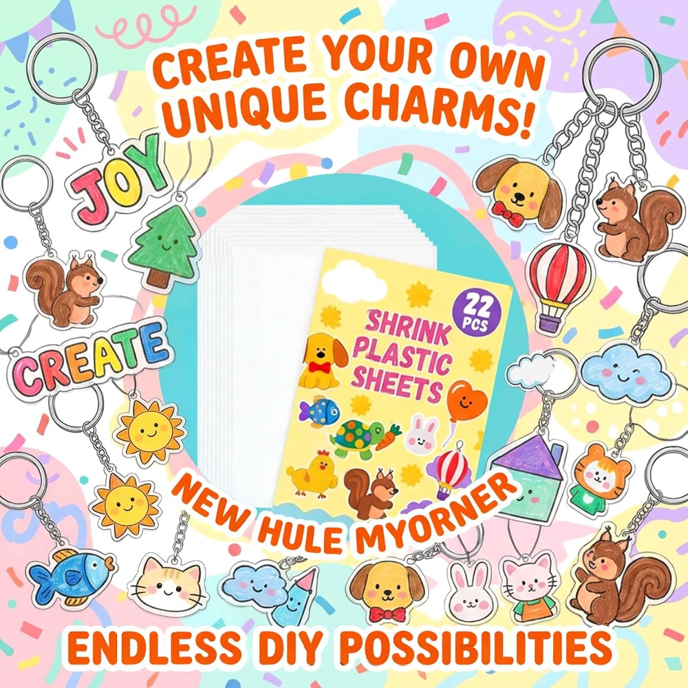 22개 수축 필름 시트 DIY 키체인 제작 크리스마스  - Art X Craft 리뷰 및 가격