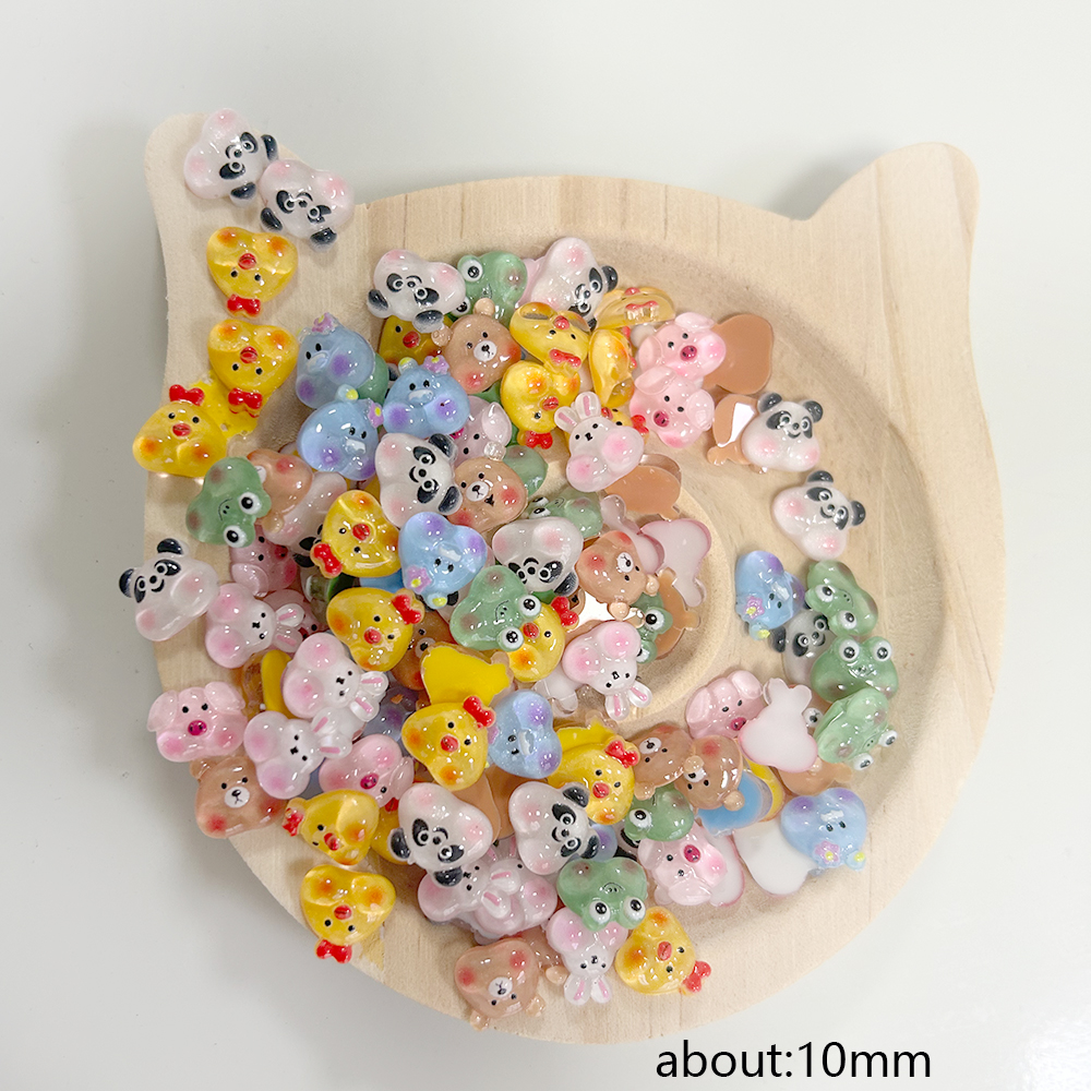 표현 동물 수지 네일 아트 참 만화 귀여운 귀 토끼,  - Art Craft Rabbit 리뷰 및 가격