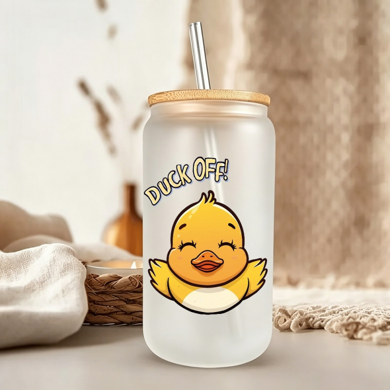 6pcs 귀엽고 재미있는 멋진 노란색 오리 UV DTF - Art Craft Cup 리뷰 및 가격