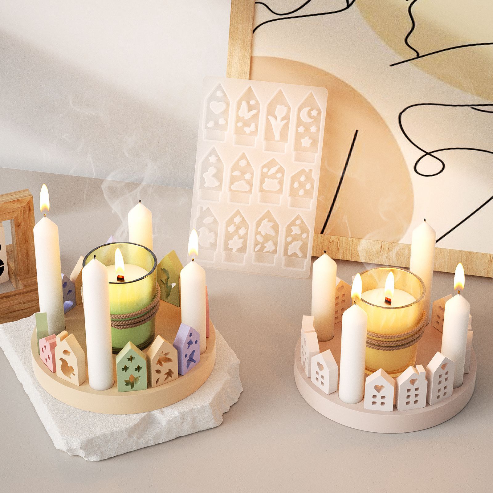 중공 집 토끼 캔들 홀더 실리콘 몰드 부활절 석고 장식 - Art Craft Rabbit 리뷰 및 가격