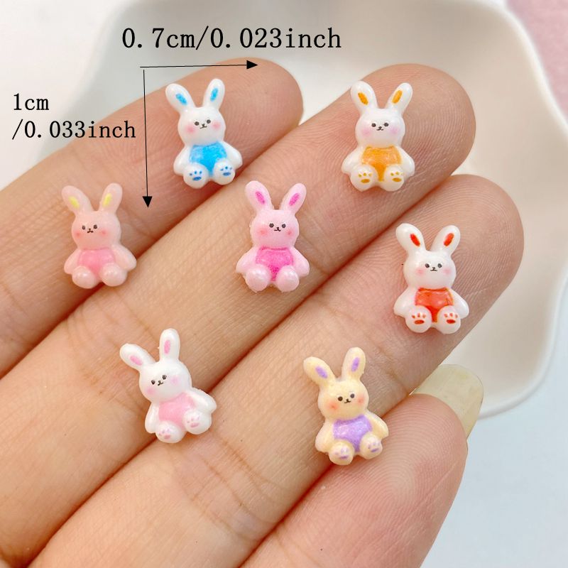 50Pcs 새로운 혼합 네일 아트 수지 사랑스러운 토끼 - Art Craft Rabbit 리뷰 및 가격