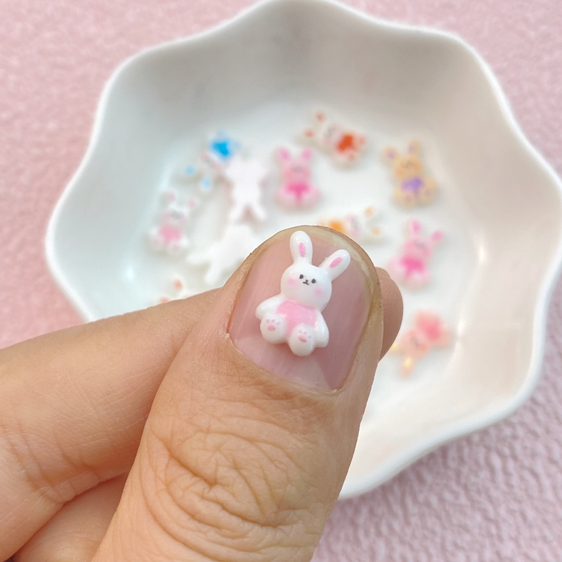 50Pcs 새로운 혼합 네일 아트 수지 사랑스러운 토끼 - Art Craft Rabbit 리뷰 및 가격
