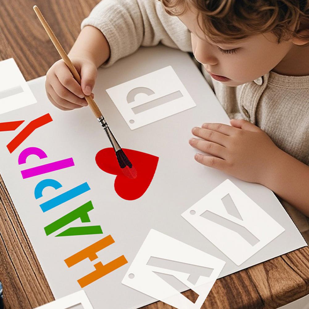 웨딩 편지 스텐실 42pcs 편지 스텐실 Diy 아트  - Art Craft Letter A 리뷰 및 가격