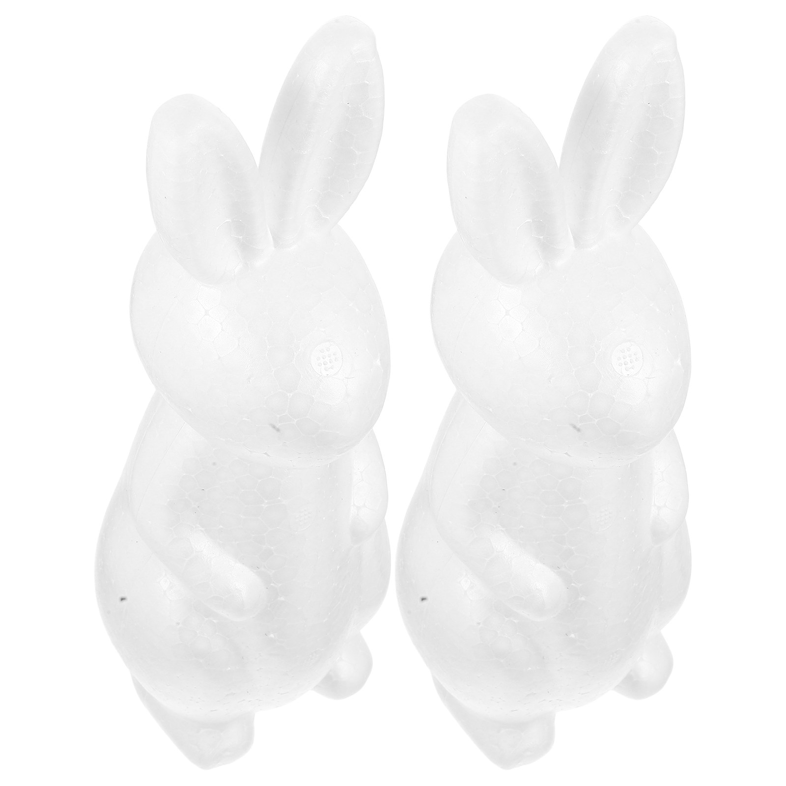 2Pcs 거품 토끼 공예 흰색 DIY 폴리스티렌 모양  - Art Craft Rabbit 리뷰 및 가격