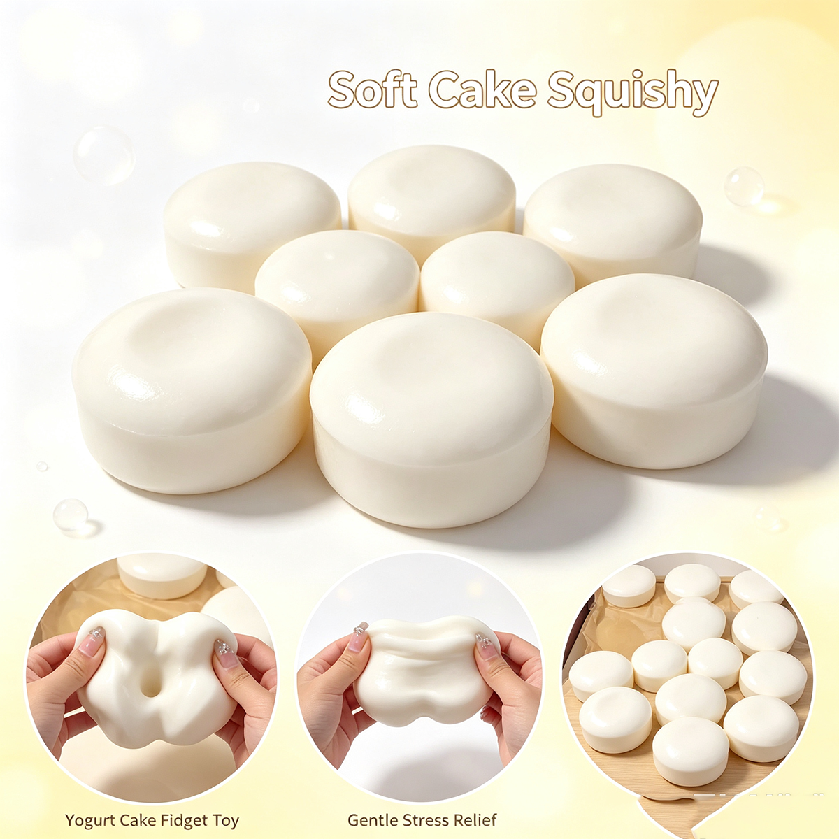1개 시뮬레이션 요구르트 케이크 스퀴시 장난감 슬로우  - Art Craft Bakery 리뷰 및 가격